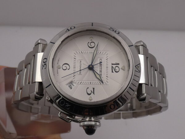 Cartier Pasha de Cartier 2379 38mm Automatic Date Anni 2000's Acciaio Braccialato W31040H3