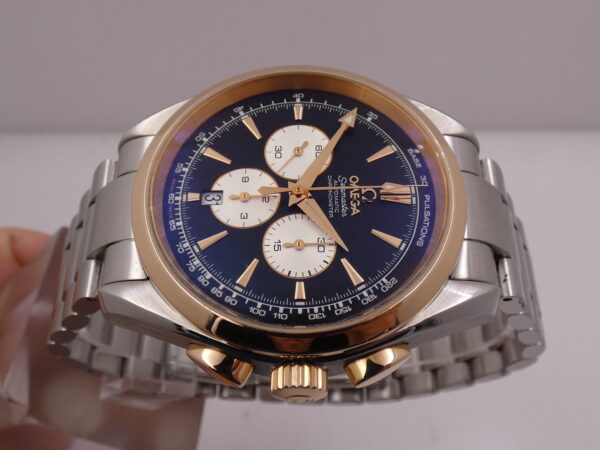 Cronografo Omega Seamaster Aqua Terra BOX&PAPERS Anno 2019 Ghiera Oro Rosa 18Kt Automatico Acciaio