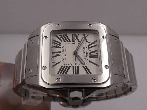 Cartier Santos 100XL BOX&PAPERS Anno 2010 Automatico 2656 Braccialato Acciaio W200737G