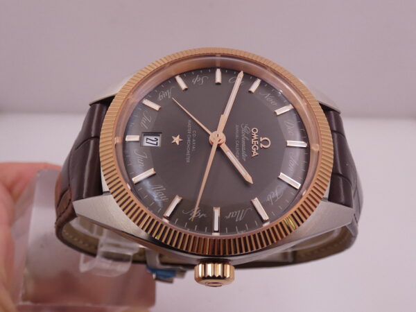 Omega Globemaster Constellation Annual Calendar BOX&PAPERS Anno 2022 NEW UNWORN 18Kt SEDNA Gold Bezel "Pie Pan" Dial Co-Axial METAS Master Chronometer