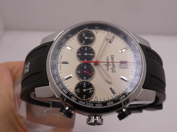 Cronografo Eberhard & Co. Chrono 4 Grande Taille 31052 BOX&PAPERS Anni 2000's Automatico Acciaio