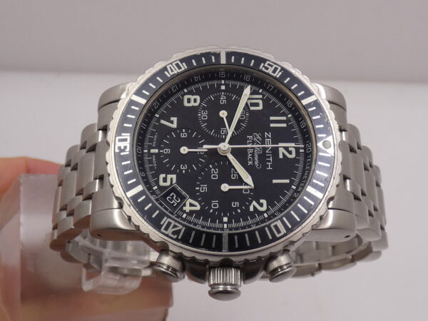 Cronografo Zenith El Primero Rainbow Fly-Back WITH PAPERS Anni 2003 Automatico Acciaio 02.0470.405