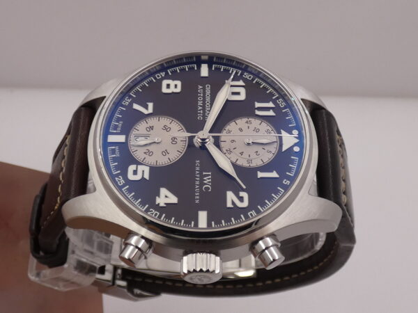Cronografo IWC Pilot Spitfire Antoine De Saint Exupéry Flyback IW3878 With PAPERS Brown Dial Automatico SPECIAL EDITION Acciaio