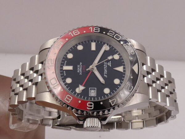 Squale GMT 1545 COKE Bezel BOX&PAPERS Anno 2021 Automatico Acciaio Bracciale Jubilee