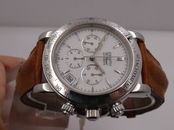 Cronografo Zenith El Primero Rainbow Automatico 01.0360.400 White Dial Acciaio ANNI '90s