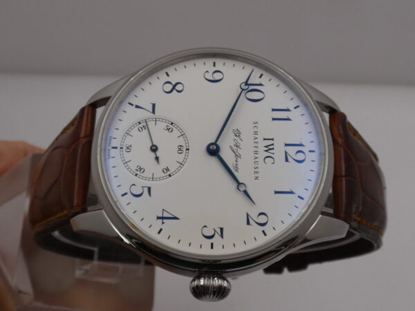 IWC Portuguese Hand-Wound F.A.Jones IW5442 TOP CONDITION FULL SET Carica Manuale Acciaio Limited Edition 3000 al MONDO