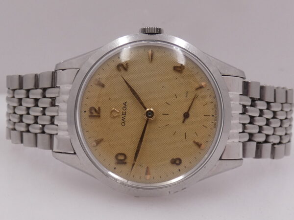 Omega Classic Vintage Big Second 2750-4 Honeycomb Dial ANNO 1952 Acciaio Carica Manuale Cal. 266