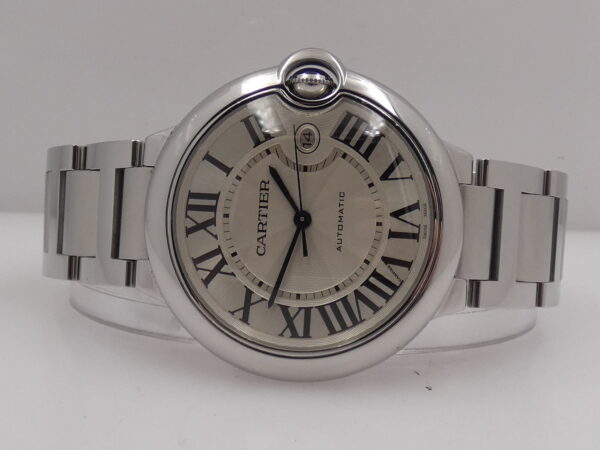Cartier Ballon Bleu 42mm 3001 BOX PAPERS & STICKERS Anno 2012 Automatico Acciaio W69012Z4
