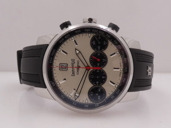 Cronografo Eberhard & Co. Chrono 4 Grande Taille 31052 BOX&PAPERS Anni 2000's Automatico Acciaio