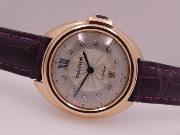 Cartier Clé de Cartier Mid-Size 31mm 3947 DIAMONDS DIAL Oro Rosa 18Kt BOX&PAPERS Anno 2021 For Ladies WJCL0031