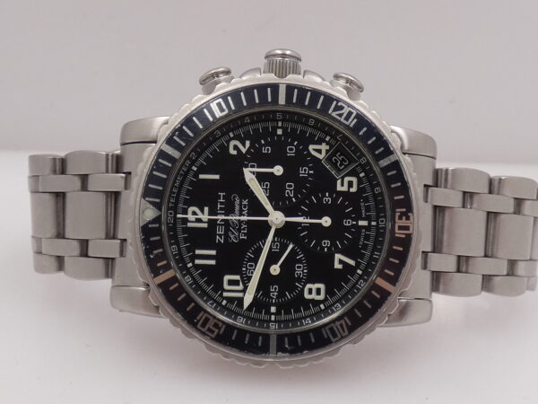 Cronografo Zenith El Primero Rainbow Fly-Back WITH PAPERS Anni 2003 Automatico Acciaio 02.0470.405