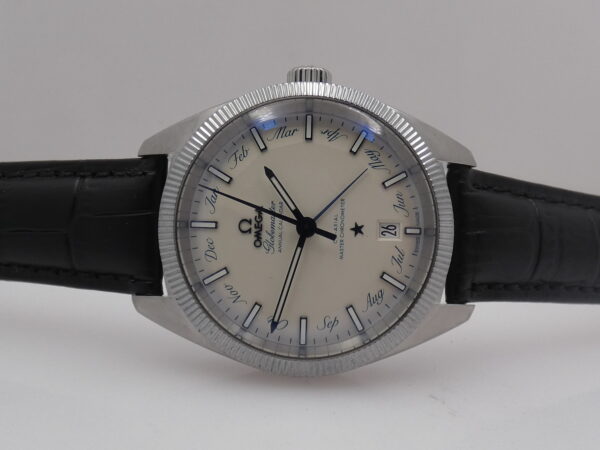 Omega Globemaster Constellation Annual Calendar Cronometro Co-Axial BOX&PAPERS Anno 2011 "Pie Pan" Dial Automatico Acciaio 130.33.41.22.02.001