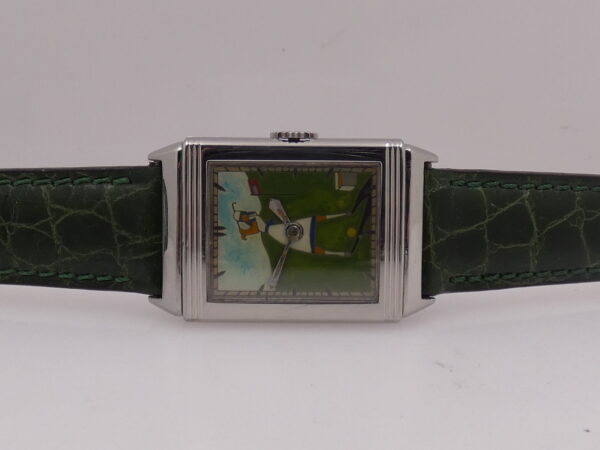 Jaeger-LeCoultre Reverso Smalto Cloisonnè Dial ANNI 40's Manuale Calibro Tavannes 064 Acciaio Vintage