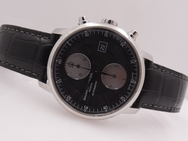 Cronografo Baume & Mercier Classima 65591 BOX&PAPERS Anno 2008 Automatico Date Leaf Hands Acciaio