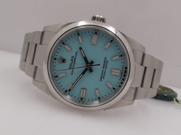 Rolex Oyster Perpetual 36 126000 TIFFANY DIAL BOX&PAPERS ITALIA 2022 Automatico Bracciale Oyster