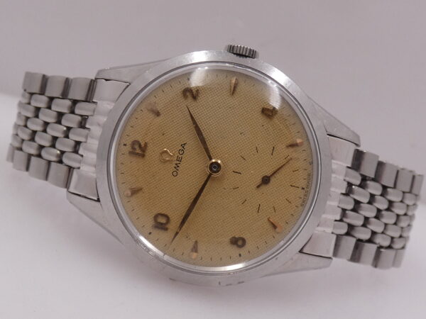 Omega Classic Vintage Big Second 2750-4 Honeycomb Dial ANNO 1952 Acciaio Carica Manuale Cal. 266