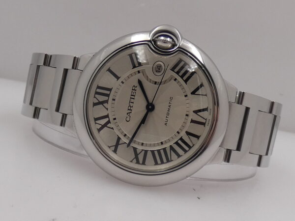 Cartier Ballon Bleu 42mm 3001 BOX PAPERS & STICKERS Anno 2012 Automatico Acciaio W69012Z4