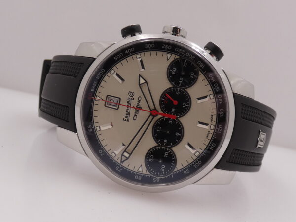 Cronografo Eberhard & Co. Chrono 4 Grande Taille 31052 BOX&PAPERS Anni 2000's Automatico Acciaio