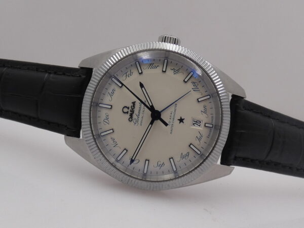 Omega Globemaster Constellation Annual Calendar Cronometro Co-Axial BOX&PAPERS Anno 2011 "Pie Pan" Dial Automatico Acciaio 130.33.41.22.02.001