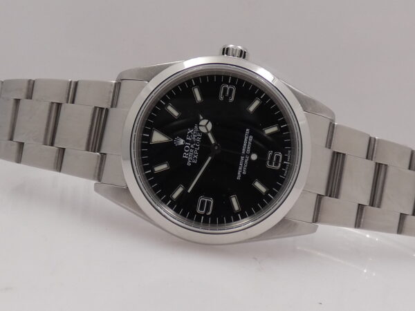 Rolex Explorer I 114270 SEL Anno 2001 NO HOLES With BOX Automatico Braccialato Acciaio