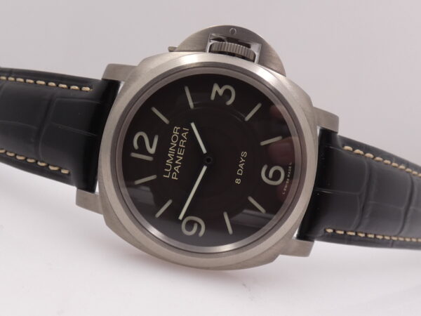 Panerai Luminor Base 8 Days Titanium 44mm PAM00562 BOX PAPERS & STICKERS Anno 2018 Manuale OP6938 BROWN SANDWICH DIAL Edizione Limitata 1000pc al Mondo