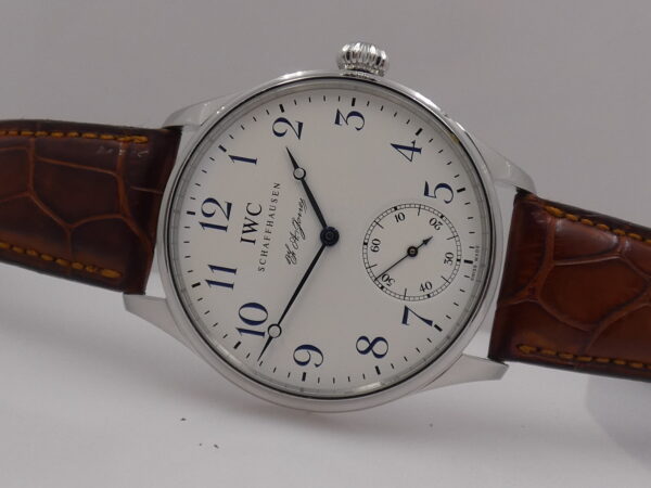 IWC Portuguese Hand-Wound F.A.Jones IW5442 TOP CONDITION FULL SET Carica Manuale Acciaio Limited Edition 3000 al MONDO