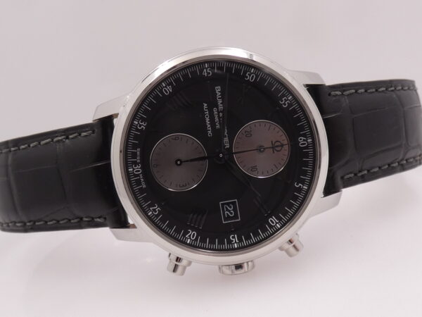 Cronografo Baume & Mercier Classima 65591 BOX&PAPERS Anno 2008 Automatico Date Leaf Hands Acciaio