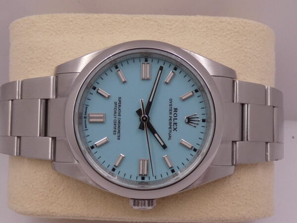 Rolex Oyster Perpetual 36 126000 TIFFANY DIAL BOX&PAPERS ITALIA 2022 Automatico Bracciale Oyster