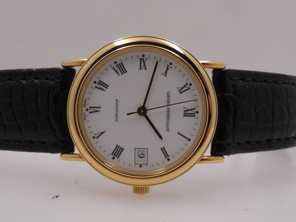 Girard Perregaux 30 Anni in Fiat 47990 N.O.S. Oro Massiccio 18 Kt NEW OLD STOCK Automatic Date