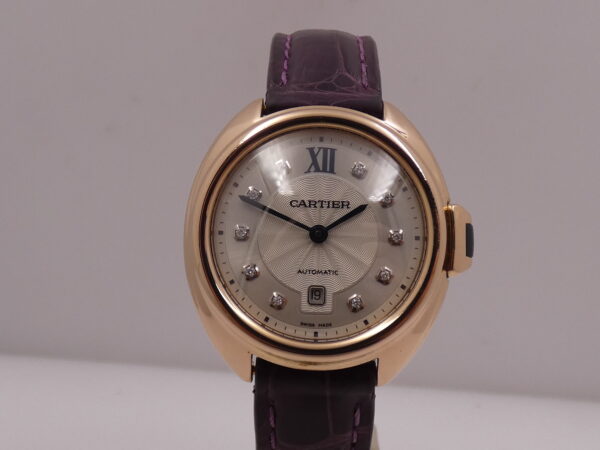 Cartier Clé de Cartier Mid-Size 31mm 3947 DIAMONDS DIAL Oro Rosa 18Kt BOX&PAPERS Anno 2021 For Ladies WJCL0031
