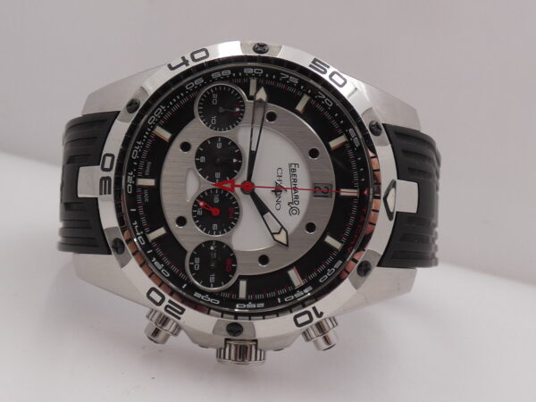 Eberhard & Co. Chrono 4 Geant 31060 BOX&PAPERS Anni 2000's Automatico Acciaio