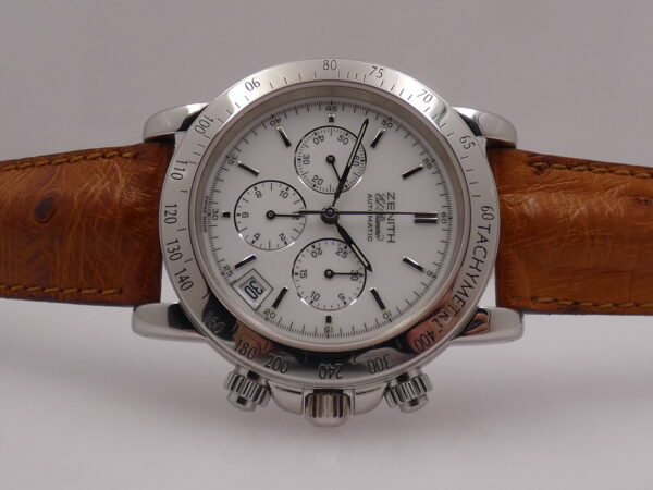 Cronografo Zenith El Primero Rainbow Automatico 01.0360.400 White Dial Acciaio ANNI '90s