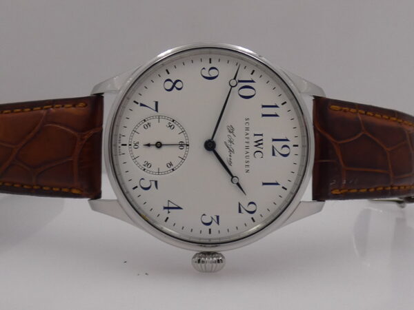 IWC Portuguese Hand-Wound F.A.Jones IW5442 TOP CONDITION FULL SET Carica Manuale Acciaio Limited Edition 3000 al MONDO