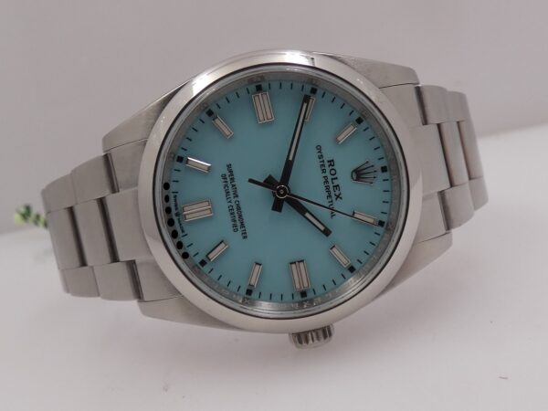 Rolex Oyster Perpetual 36 126000 TIFFANY DIAL BOX&PAPERS ITALIA 2022 Automatico Bracciale Oyster