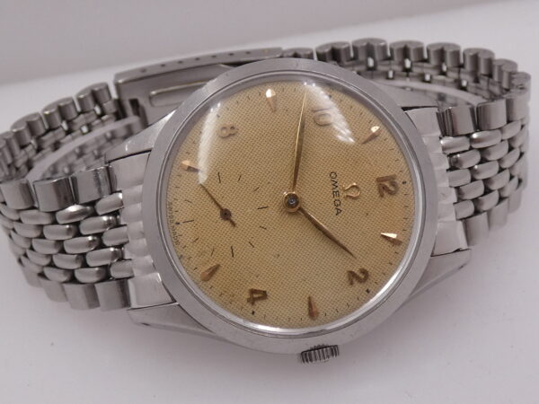 Omega Classic Vintage Big Second 2750-4 Honeycomb Dial ANNO 1952 Acciaio Carica Manuale Cal. 266