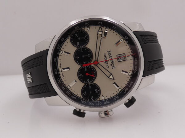 Cronografo Eberhard & Co. Chrono 4 Grande Taille 31052 BOX&PAPERS Anni 2000's Automatico Acciaio