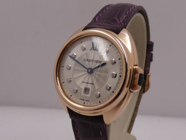 Cartier Clé de Cartier Mid-Size 31mm 3947 DIAMONDS DIAL Oro Rosa 18Kt BOX&PAPERS Anno 2021 For Ladies WJCL0031