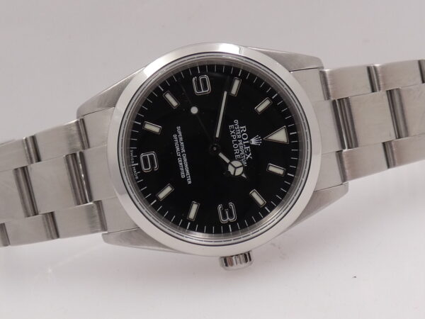 Rolex Explorer I 114270 SEL Anno 2001 NO HOLES With BOX Automatico Braccialato Acciaio