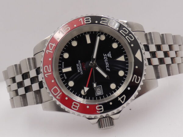 Squale GMT 1545 COKE Bezel BOX&PAPERS Anno 2021 Automatico Acciaio Bracciale Jubilee
