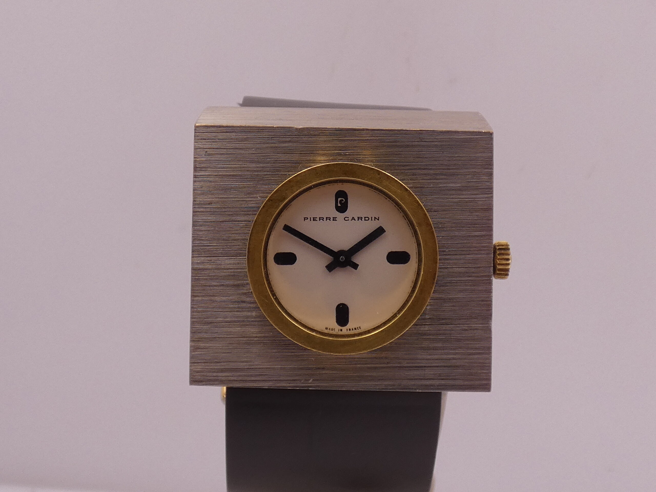 Pierre Cardin Espace PC 11 Jumbo by Jaeger LeColtre 18Kt G.F. Bezel Anni 70's Carica Manuale Vintage - immagine 7