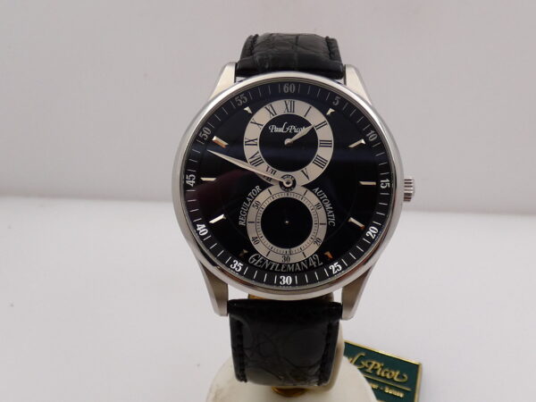 Paul Picot Gentleman 42 Regulator 4114 BOX PAPERS & TAG PRICE Automatico TOP CONDITION Acciaio