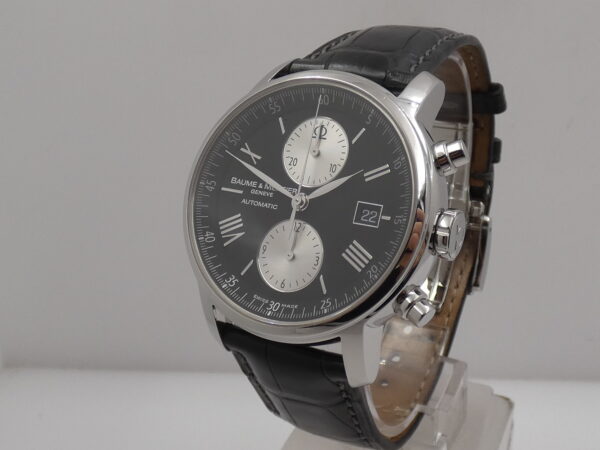 Cronografo Baume & Mercier Classima 65591 BOX&PAPERS Anno 2008 Automatico Date Leaf Hands Acciaio