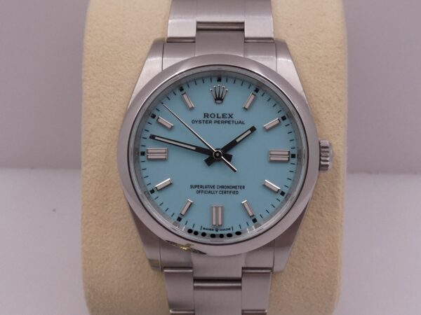 Rolex Oyster Perpetual 36 126000 TIFFANY DIAL BOX&PAPERS ITALIA 2022 Automatico Bracciale Oyster