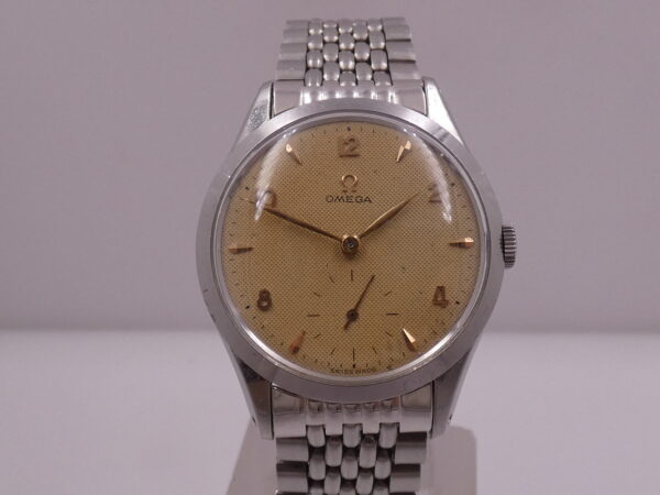 Omega Classic Vintage Big Second 2750-4 Honeycomb Dial ANNO 1952 Acciaio Carica Manuale Cal. 266