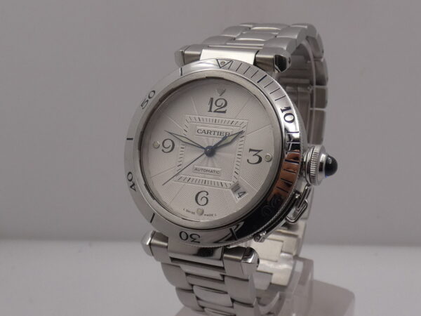 Cartier Pasha de Cartier 2379 38mm Automatic Date Anni 2000's Acciaio Braccialato W31040H3