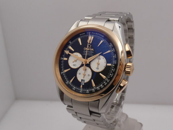 Cronografo Omega Seamaster Aqua Terra BOX&PAPERS Anno 2019 Ghiera Oro Rosa 18Kt Automatico Acciaio