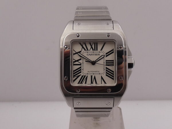 Cartier Santos 100XL BOX&PAPERS Anno 2010 Automatico 2656 Braccialato Acciaio W200737G