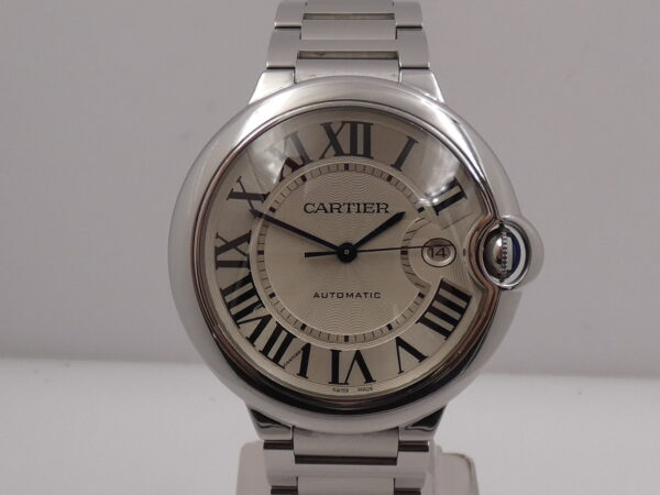 Cartier Ballon Bleu 42mm 3001 BOX PAPERS & STICKERS Anno 2012 Automatico Acciaio W69012Z4