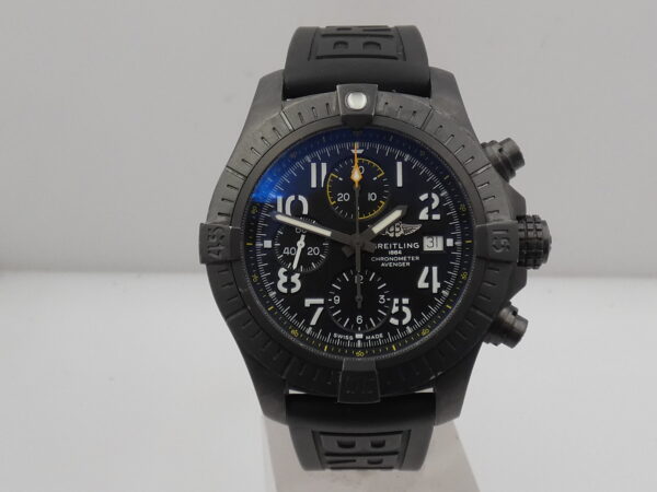 Cronografo Breitling Avenger 45 Night Mission V13317 BOX&PAPERS Titanio Automatic Chronometer