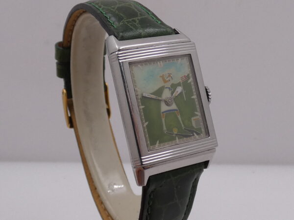 Jaeger-LeCoultre Reverso Smalto Cloisonnè Dial ANNI 40's Manuale Calibro Tavannes 064 Acciaio Vintage